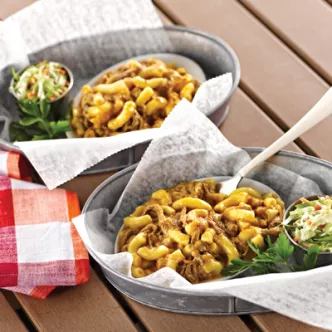 Macaroni & Cheese with BBQ Pulled Pork