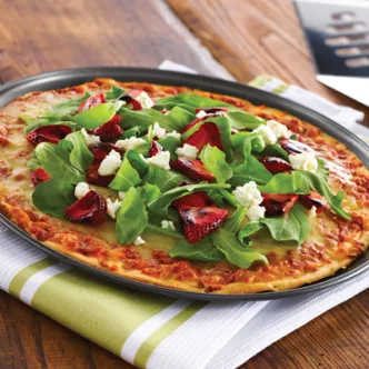 Grilled Strawberry & Arugula Pizza