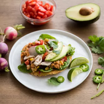 Spicy Rice & Beans Tostadas