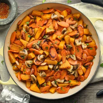 Cazuela de Tostada Francesa de Durazno y Almendras