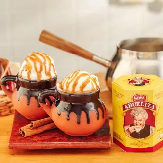 Abuelita and Caramel Float