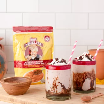 Abuelita and Strawberry Frappe