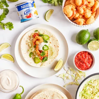 Tacos de camarones fritos