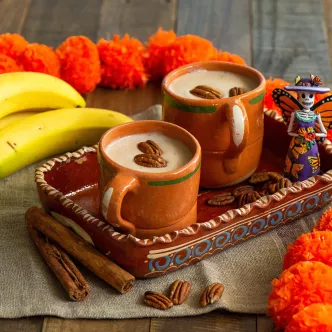 Atole de plátano y nuez