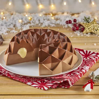 Gelatin filled with 3 chocolates