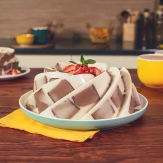 GELATINA MOSAICO de Chocolate Abuelita® Reducido en Azúcar