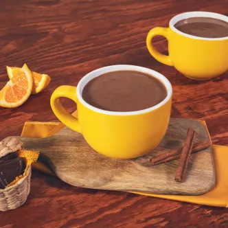 CHAMPURRADO de CHOCO NARANJA preparado con Chocolate para Mesa ABUELITA®