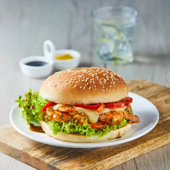 Hamburguesa de camarón