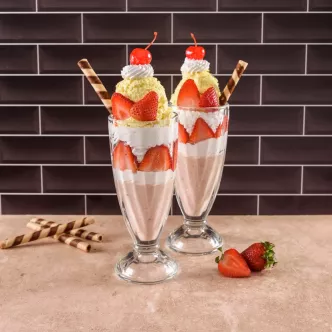 Copa de Fresas con Crema