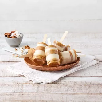 Paletas de dulce de leche y coco