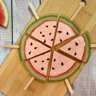 Paletas Heladas de Sandía