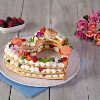 Pastel mil hojas de limón