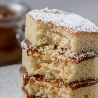 Pudín Relleno de Dulce de Leche