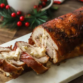 Lomo de Cerdo con Jamón y Queso Mozzarella