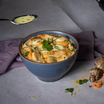 Sopa Thai de Coco y Pollo