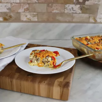 Egg and Chicken Sausage Casserole