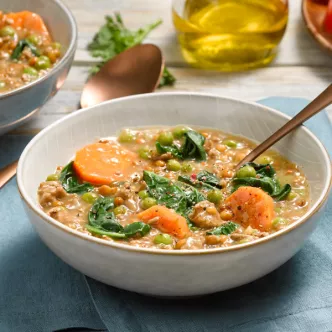 Guiso de lentejas con carne y verduras