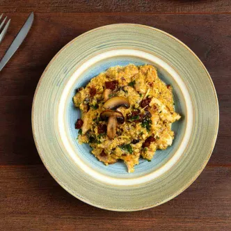 Risotto de quinoa y champiñones