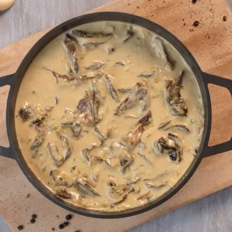 Salsa de hongos para pollo