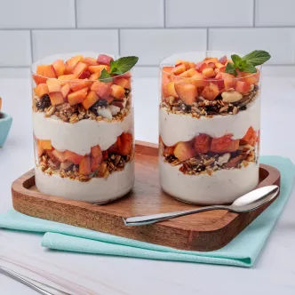 Parfait de Yogurt Chai con Durazno