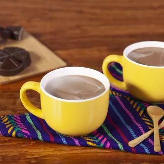 Atole de chocolate con masa