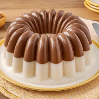 Gelatina de Horchata con Chocolate