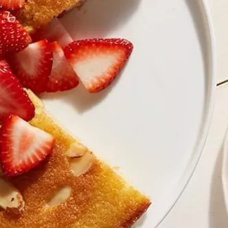 Strawberry Almond Gluten Free Cake