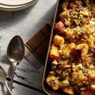 Sausage and Apple Cornbread Stuffing