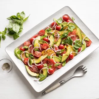 Cazuela de Tostada Francesa de Durazno y Almendras