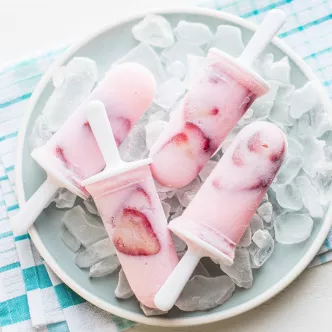 Strawberry Yogurt Pops