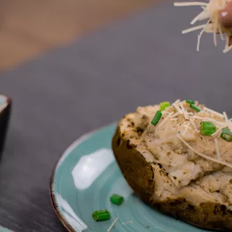 Pesto Stuffed Potatoes