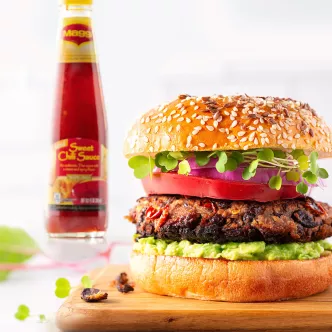 Black Bean and Chickpea Veggie Burgers