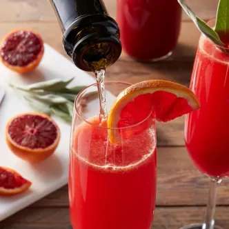 Blood Orange Mimosas