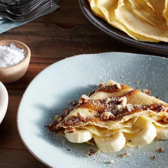 Dulce de Leche Crepes with Banana