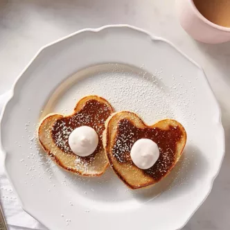 Blood Orange Pancake Hearts