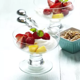 Vanilla Ricotta Crème with Fresh Berries