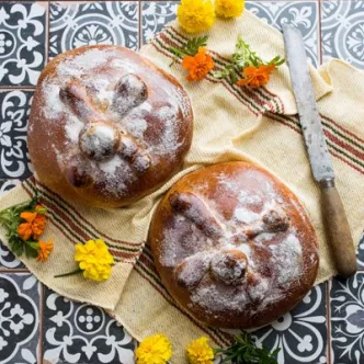 Dulce de Leche Day of the Dead Bread