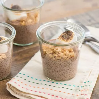 S'mores Overnight Chia Pudding