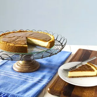 Cheesecake de Chocolate Blanco con Dulce de Leche