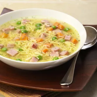 Sopa Rapida y Fácil de Jamón y Verduras