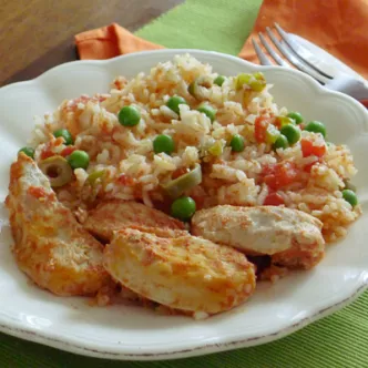 Slow Cooker Arroz con Pollo