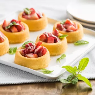 Postre de Fresas en Copas