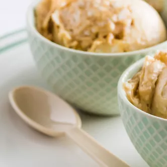 Instant Banana Dulce de Leche Ice Cream Long Left