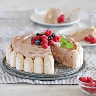 Easy Chocolate Banana Charlotte