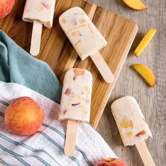 Peaches & Cream Pops