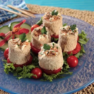 Rollos de Pepino y Salmón