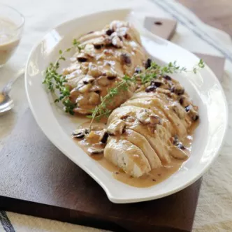 Turkey and Cranberry-Chipotle Sauce