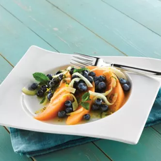 Ensalada de Arándanos y Melón