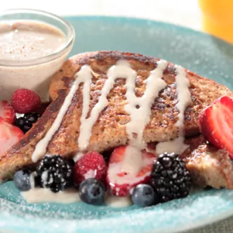 French Toast with Cinnamon Sauce