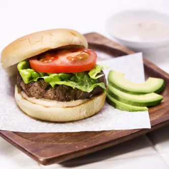 Cumin Burgers with Thousand Island Dressing